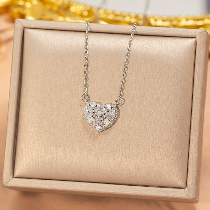 Wholesale Gold Plated Titanium Steel Floral Pendant Necklace Stylish Gift MOQ≥2