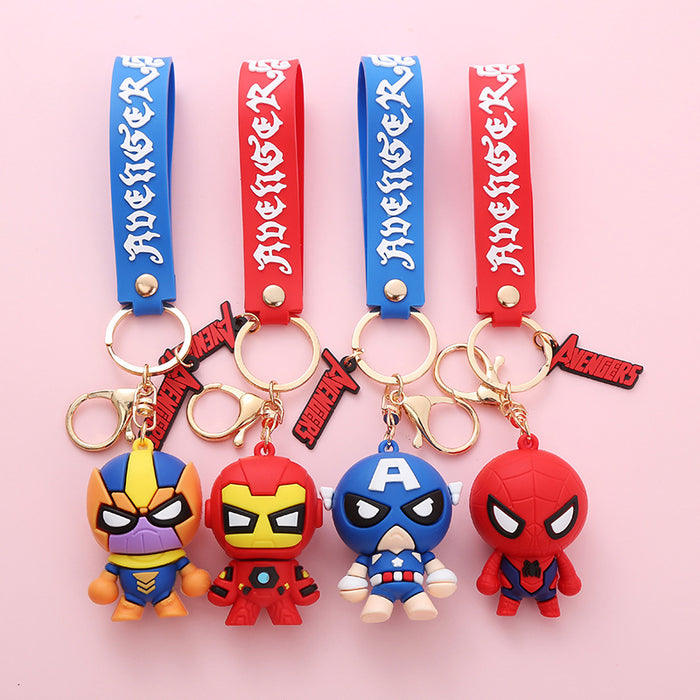 Wholesale Cute Cartoon Soft Rubber Doll Keychain JDC-KC-BoYue009