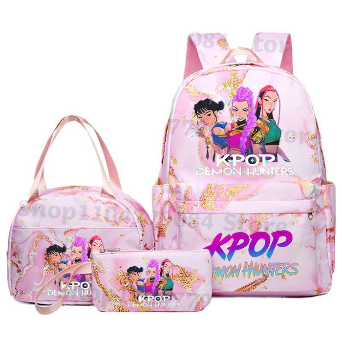 Wholesale KPOP Backpack,  Lunch Bag,  Pencil Case Set,  Student Anime Fashion School Bag,  Pencil Box,  Bento