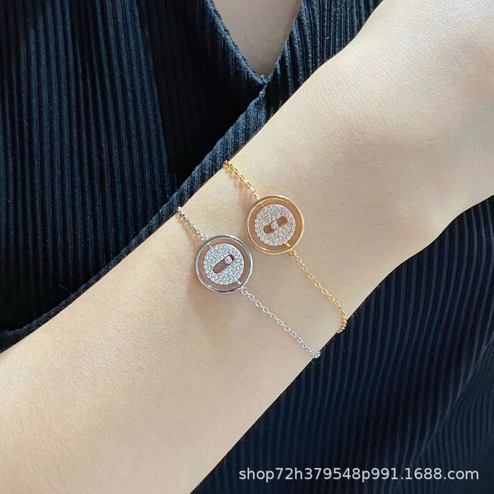 Wholesale Single Diamond Ball Bracelet Fashionable, Versatile and Elegant Handmade