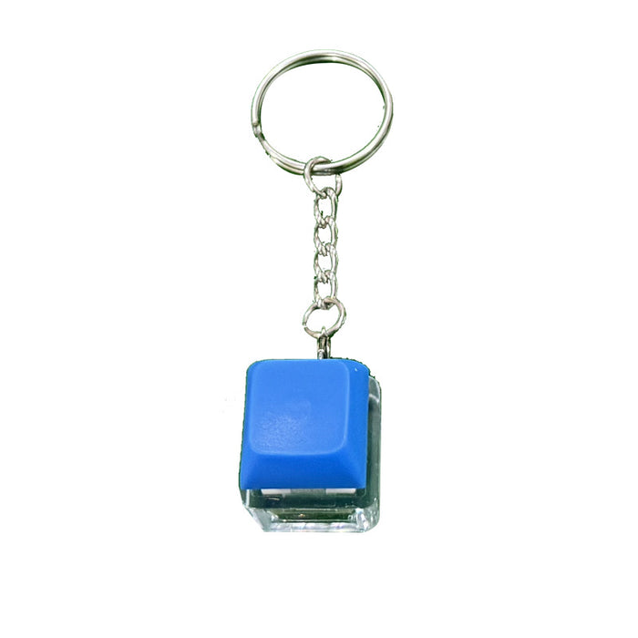 Wholesale Decompression keychain pendant, button tester, color illuminated decompression keychain