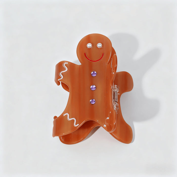 Wholesale Christmas Themed Plastic Resin Kids Hair Claw Clip Cute Half Shark Clip Accessory For Party Gift And Boutique Resale