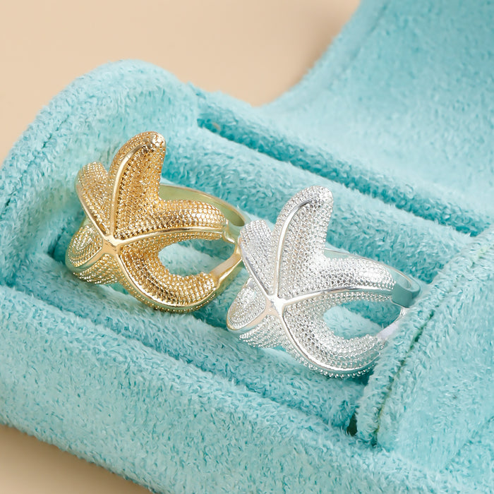 Wholesale Vacation Ocean Style Starfish Ring