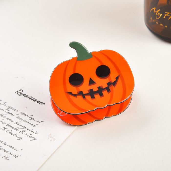 Wholesale Women S  Pumpkin Claw Clip Acrylic Hair Accessory 6Cm Handmade For Everyday Style And Resale