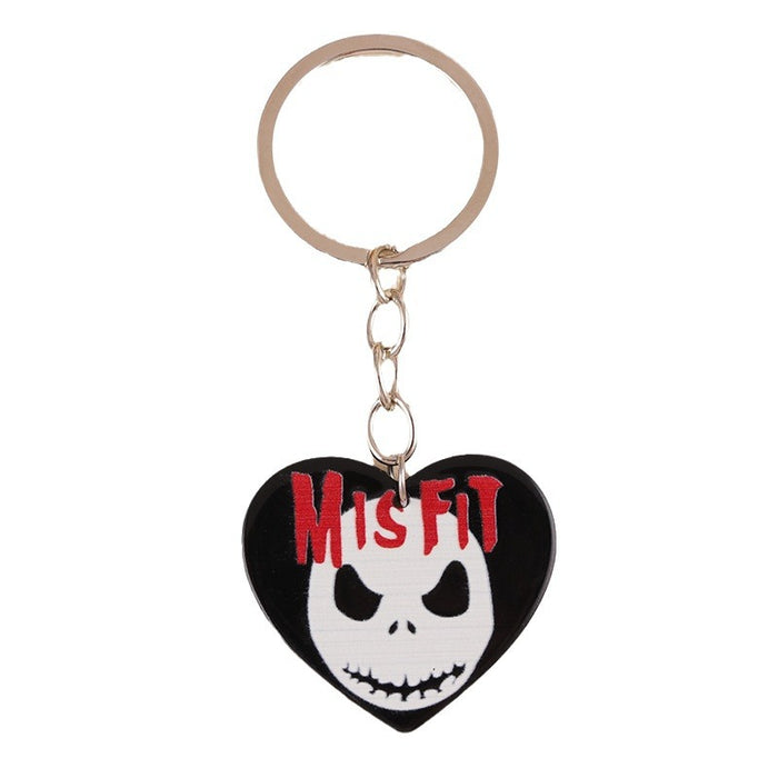 Wholesale Skull Love Claw Breaking Acrylic Keychain Horror Personality Poison Hanging Jewelry