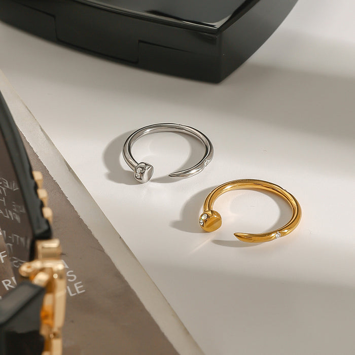 Wholesale Titanium steel ring with a light luxury and high-end feel. Stainless steel jewelry for the bracelet