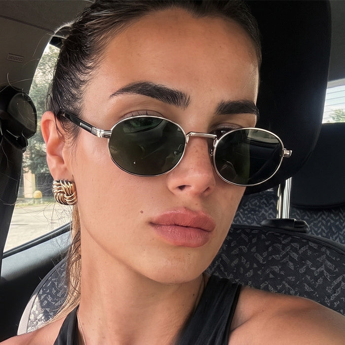 Wholesale Metal Retro Square Sunglasses UV400 Outdoor Fashion Cycling Gift