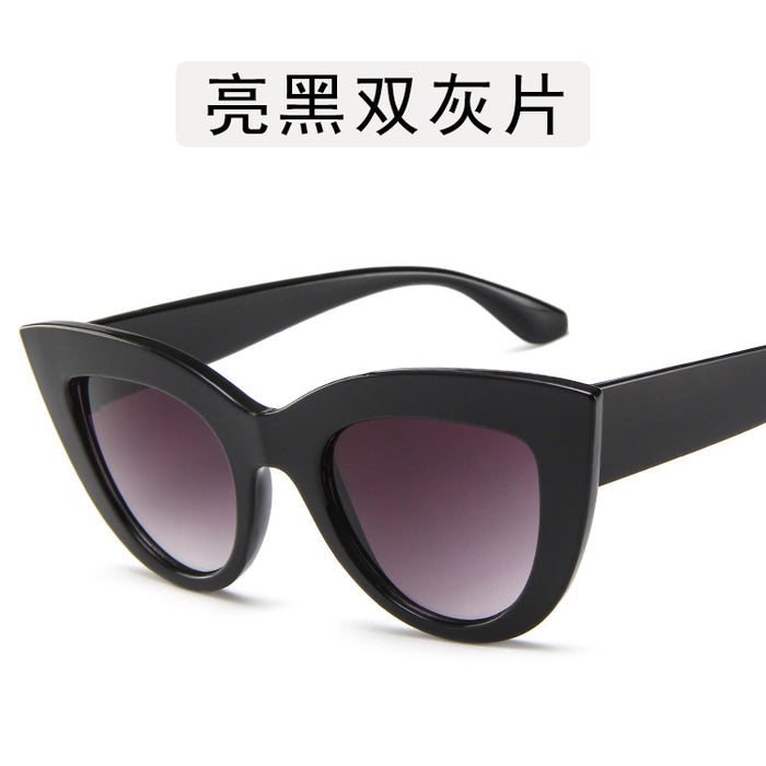 Wholesale New retro cat eye sunglasses, trendy personalized sunglasses, fashionable sunglasses