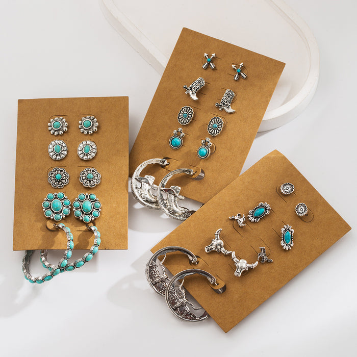 Wholesale Flower shoes boots arrow bull head accessories earrings