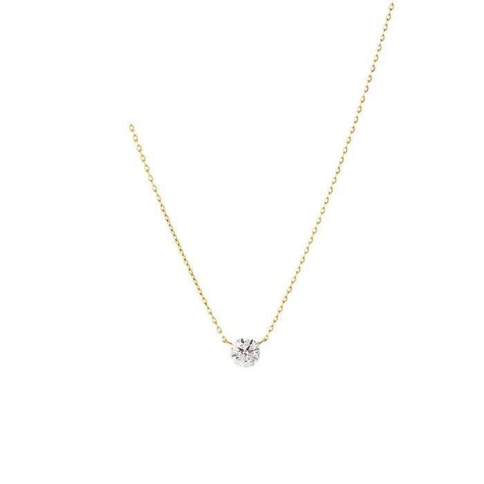 Wholesale   round non-claw diamond necklace 925  silver gold plated 10/20/30 stacked clavicle chain