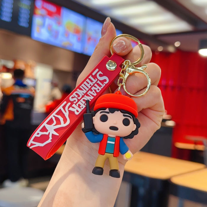 Wholesale PVC Keychain Cartoon Doll Bag Charm Car Key Accessory Gift