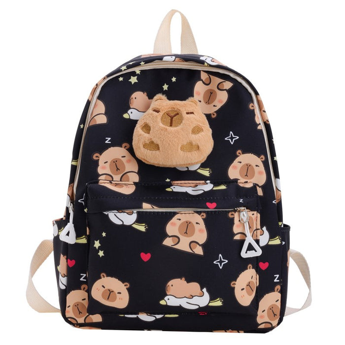 Wholesale Capibara Backpack Cartoon Children's Backpack Kindergarten Large Capacity Schoolbag