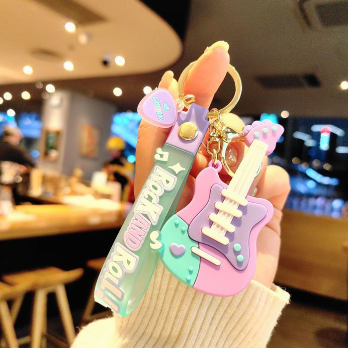 Wholesale Guitar PVC Keychain JDC-KC-ShuoT024