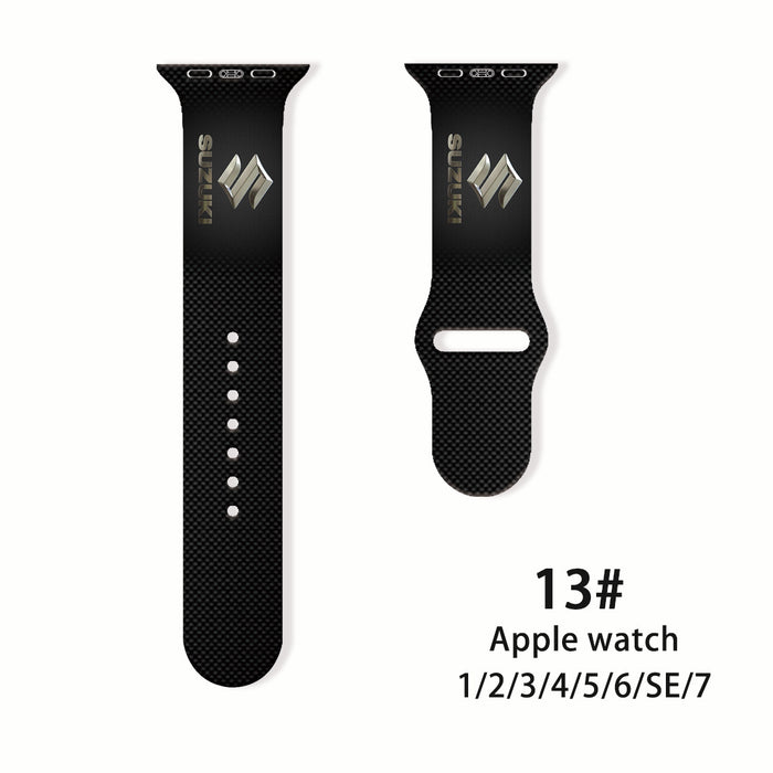 Wholesale Printed Silicone Watch Strap Wrist Strap JDC-WD-NuoQi055