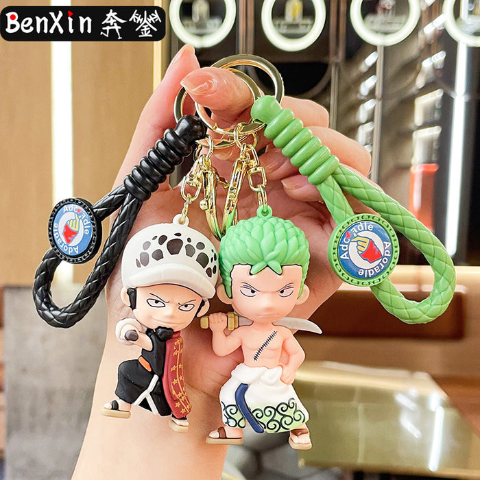 Wholesale Creative Cartoon 3D Doll Silicone Keychain JDC-KC-BenX007