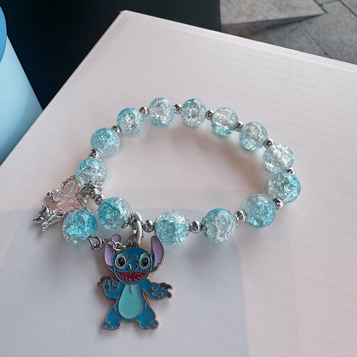Wholesale Cartoon Crystal Bracelet Cute Girl' s Korean Style Jewelry Studdy Girl' s Best Friend Student Handset Ins