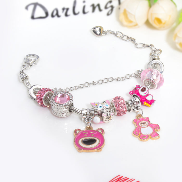 Wholesale Cartoon Beaded Alloy Enamel Bracelet