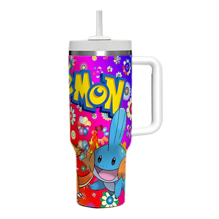 Wholesale 2pcs 40oz cartoon Car Cup Insulated Cup Straw ice bullies cup