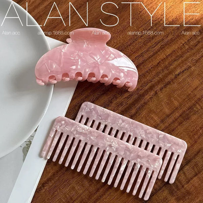Wholesale Cute pink acetate hair claw clip