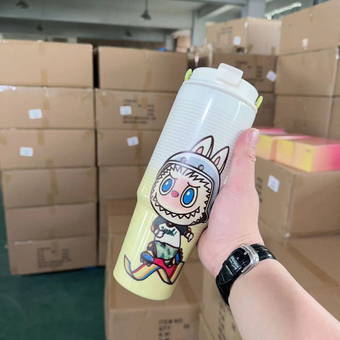 Wholesale Cartoon 30oz  304 stainless steel straw thermos cup