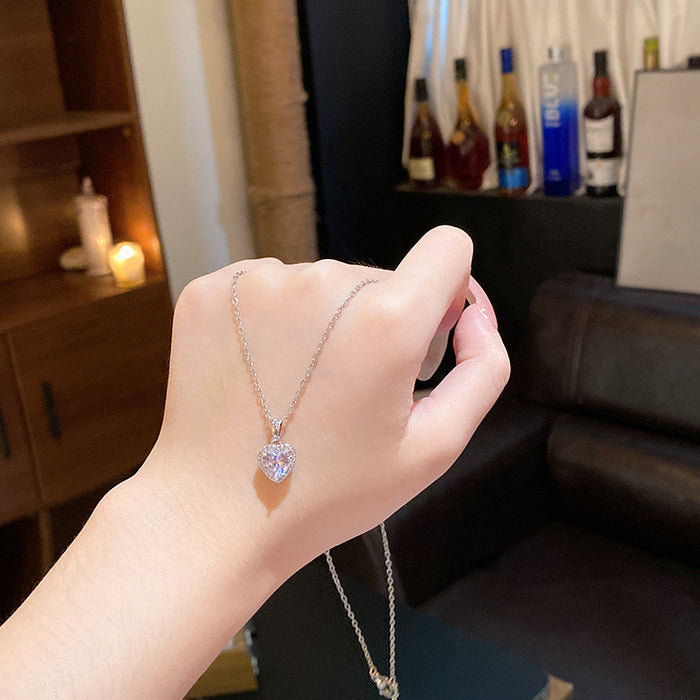 Wholesale Titanium Steel Micro Inlaid Zircon Clavicle Chain
