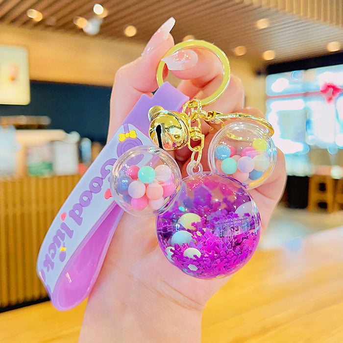 Wholesale Cartoon Quicksand Bottle Keychain JDC-KC-YDao093