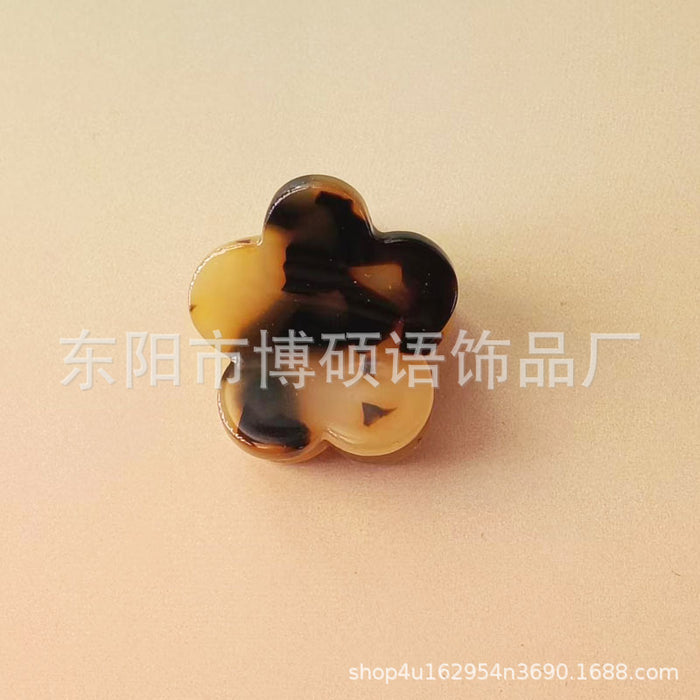 Wholesale Amazon hair clip high-end exquisite side clip back of the head mini bear leopard print hair clip