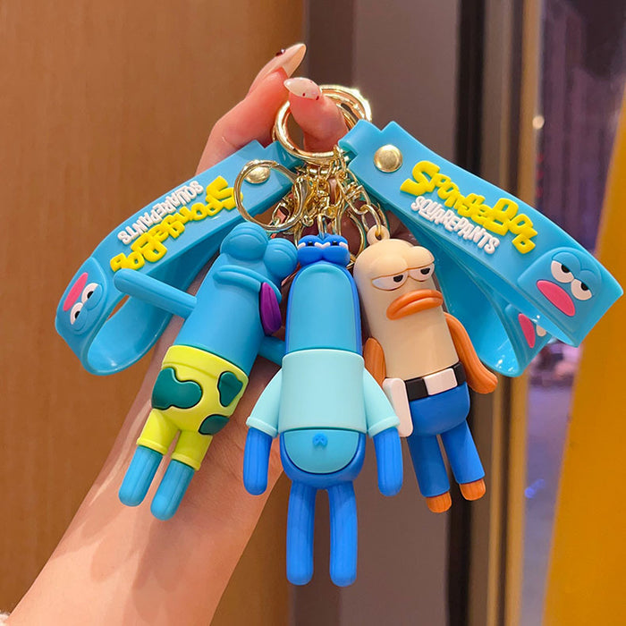 Wholesale Bikini Bottom Dumb Fish PVC Keychain Car Bag Hanging Decorative Gift