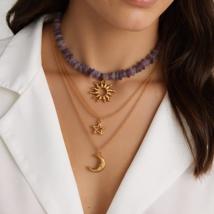 Wholesale Irregular gravel necklace, layered necklace, necklace accessories