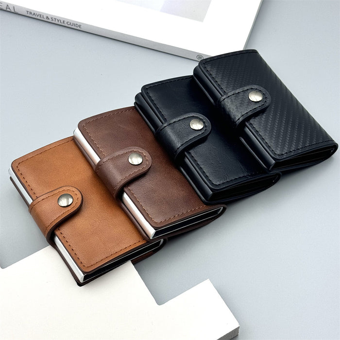 Wholesale Trendy Carbon Fiber Card Case PU Leather Wallet Stylish Daily Use Fashion MOQ≥2