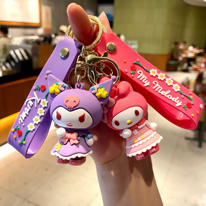 Wholesale Silicone Cartoon Doll Keychain JDC-KC-MingT228