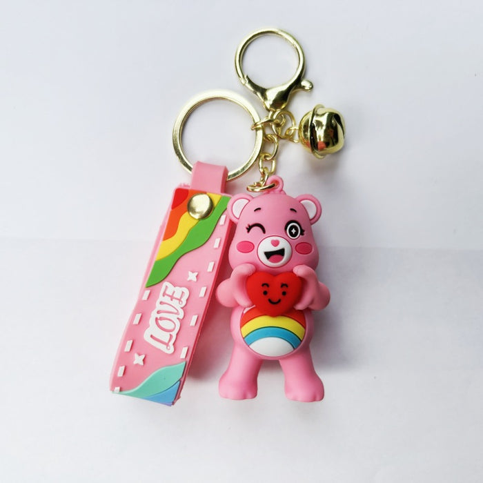 Wholesale PVC Cartoon Love Bear Keychains (F) JDC-KC-Chucheng013