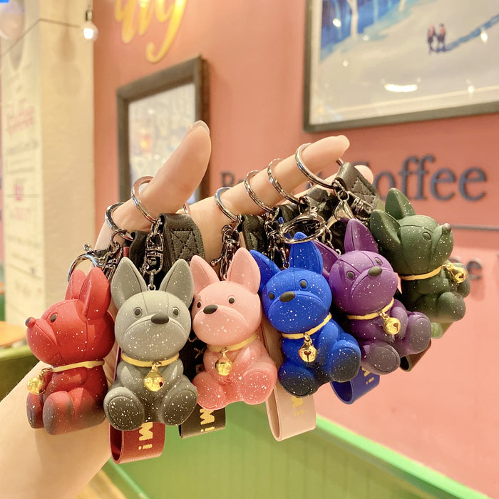 Wholesale Resin Starry Sky Puppy Keychain JDC-KC-ShuoT023