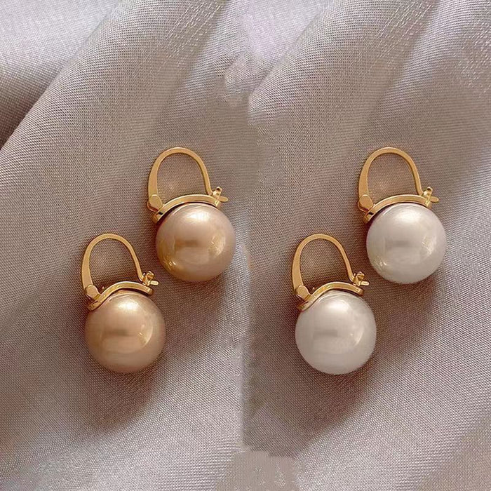 Wholesale  S925 Silver  Pearl Ear Buckle Pearl Earrings