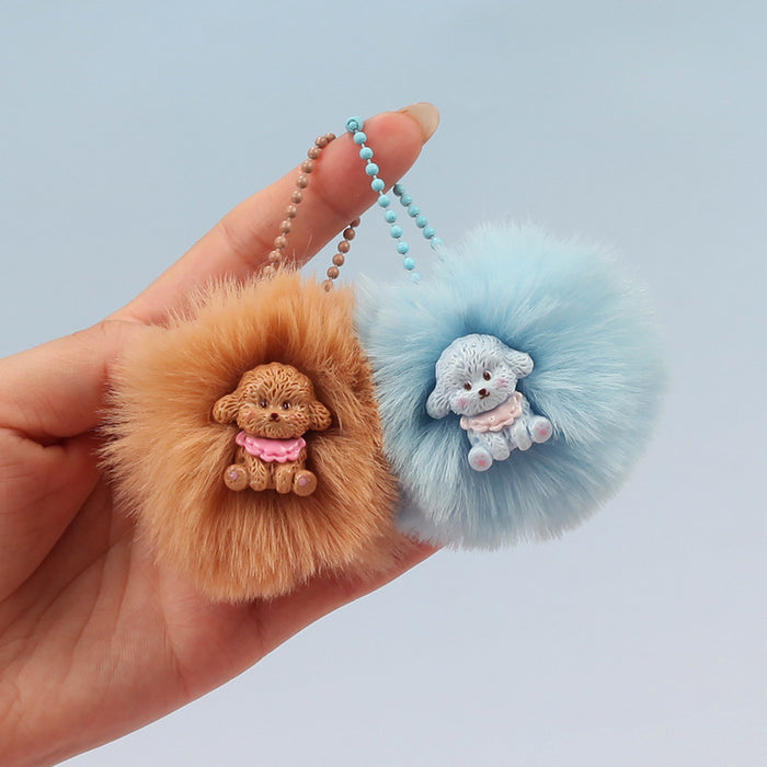 Wholesale Plush Pom Pom Keychain Fashion Accessory For Bags And Gifts