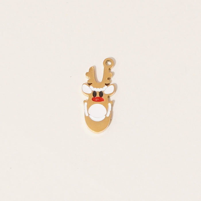 Wholesale Wholesale of Stainless Steel Drip Oil Pendant Cartoon DIY Jewelry Accessories