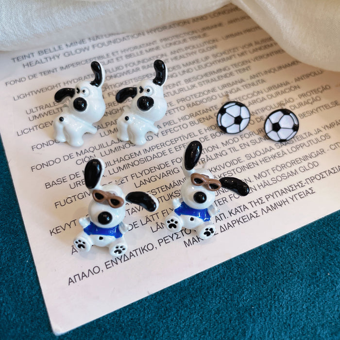 Wholesale Cute Fun Silver Needle Earrings