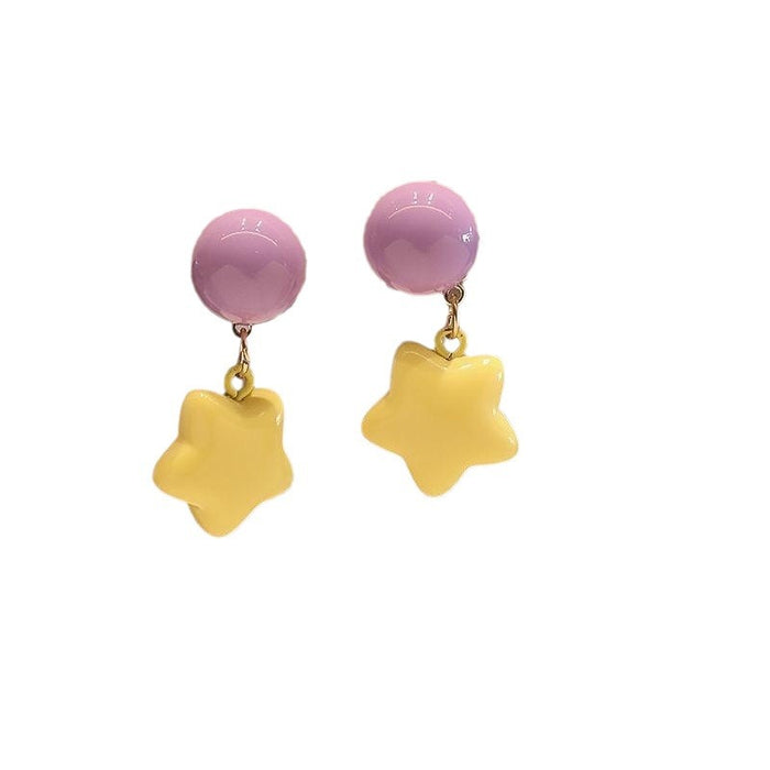 Wholesale  Sweet Casual Easiest Star Earrings