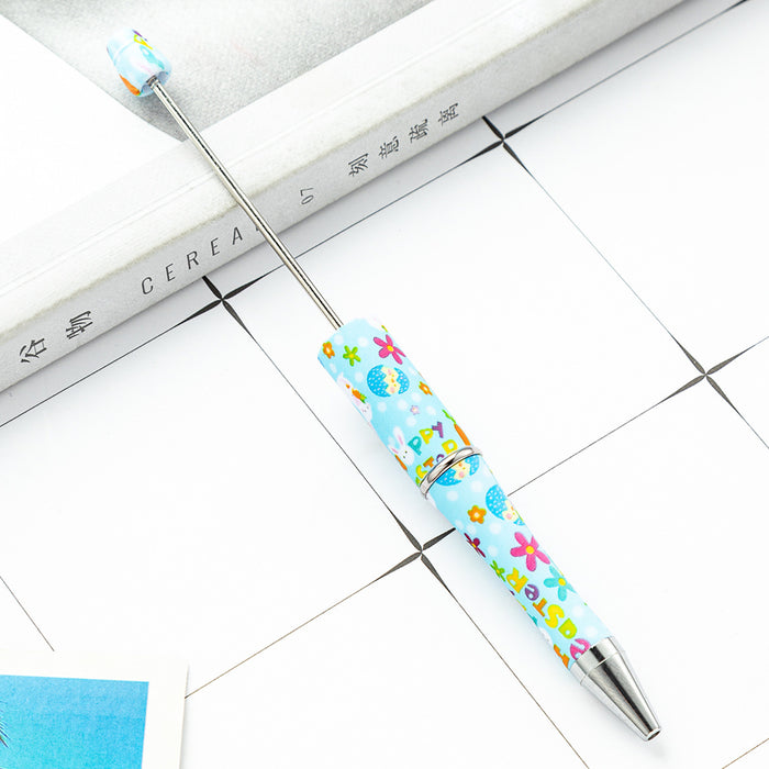 Wholesale DIY for Beaded Beadable Pens Easter Rabbit Series Plastic Pens JDC-BP-HuaH113