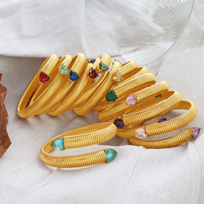 Wholesale Small niche design titanium steel bracelet, fashionable and exaggerated, personalized and high-end