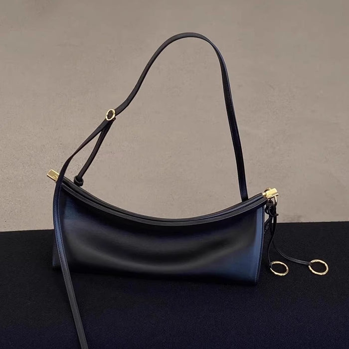 Wholesale Leather Women's Bag Niche Design Clip Bag Single Shoulder Commuter Bag