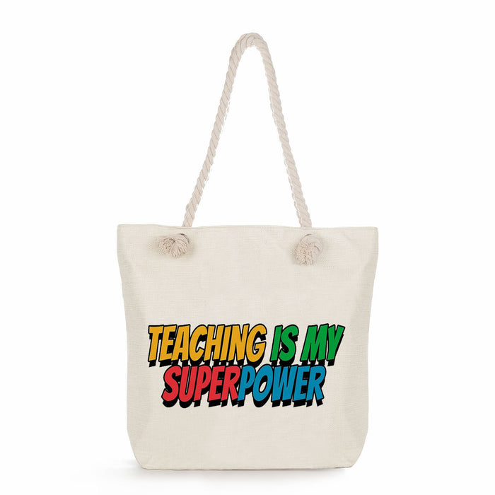 Wholesale Teacher's Day Printing Portable Storage Beach Bag Shoulder Bag JDC-SD-AnKe003