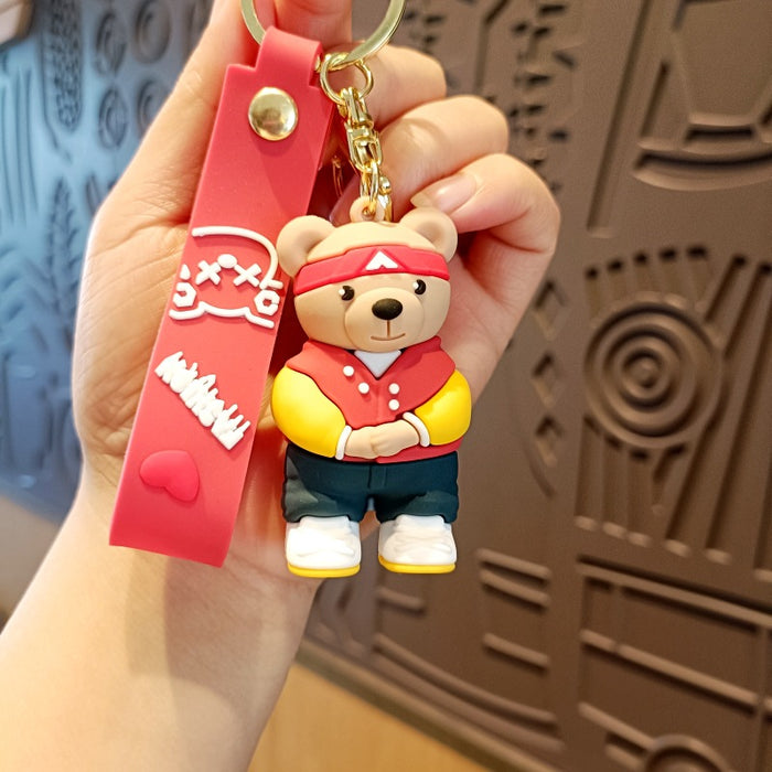 Wholesale Cute 3D Doll Silicone Keychain JDC-KC-MingT137