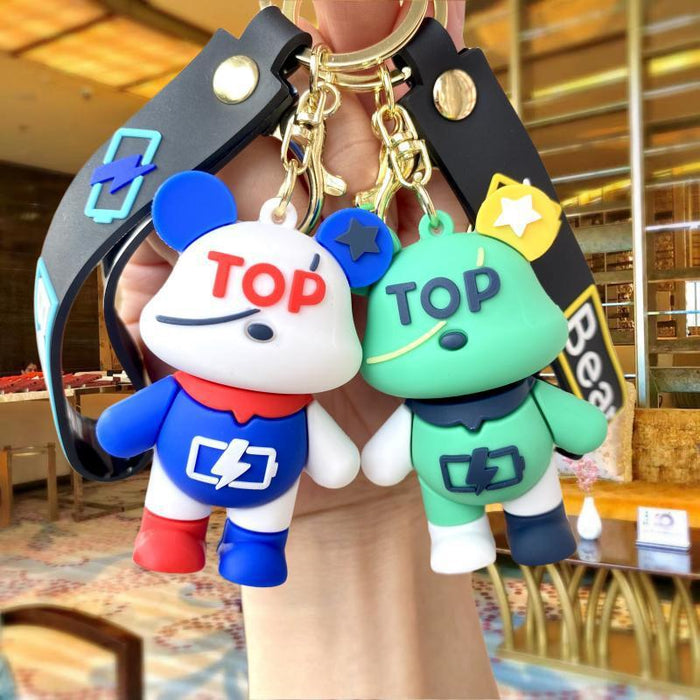 Wholesale Silicone Cartoon Doll Keychain JDC-KC-MingT200