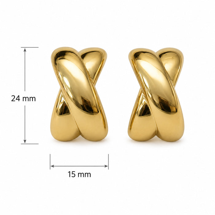 Wholesale stainless steel earrings,  unique design,  exquisite curved earrings,  factory wholesale.