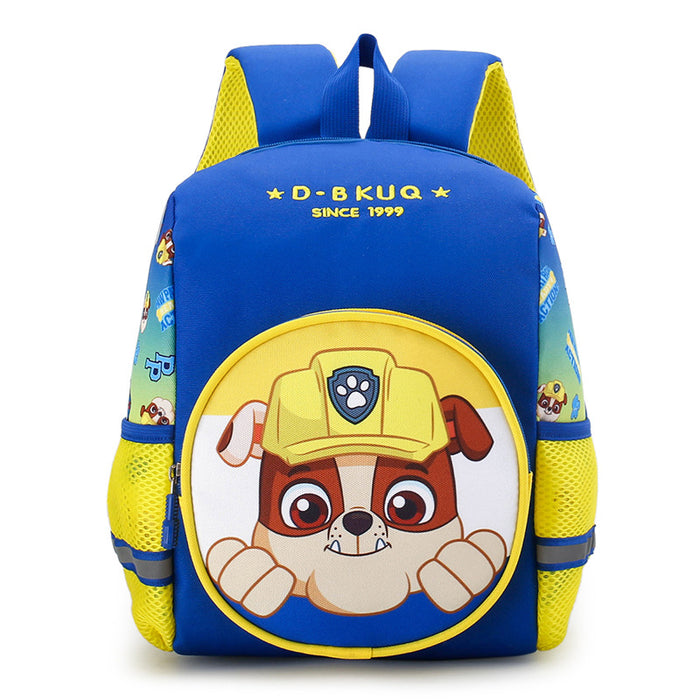 Wholesale Large Capacity 3-6 Years Old Children's Backpack Double Shoulder School Bag Lightweight Kids Bookbag Dog Team Student Bag