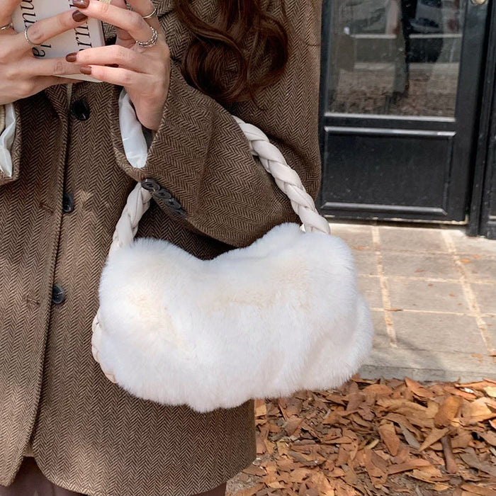 Wholesale Handbags Plush Autumn Winter Handheld JDC-HB-Musha001