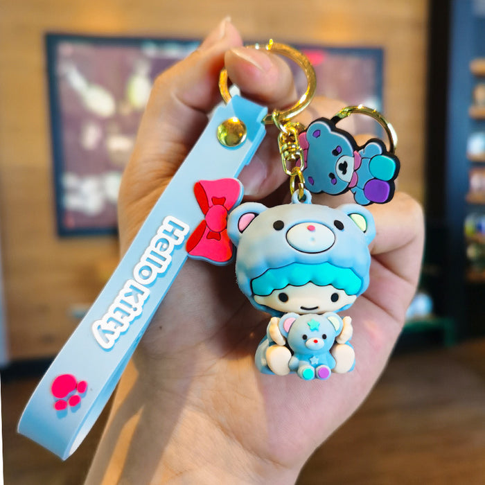 Wholesale Cartoon Doll Silicone Keychain JDC-KC-Tingm139