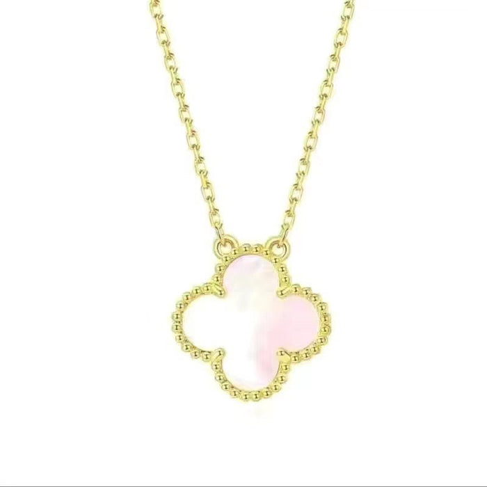 Wholesale Clover necklace, women's collarbone chain, lucky pendant