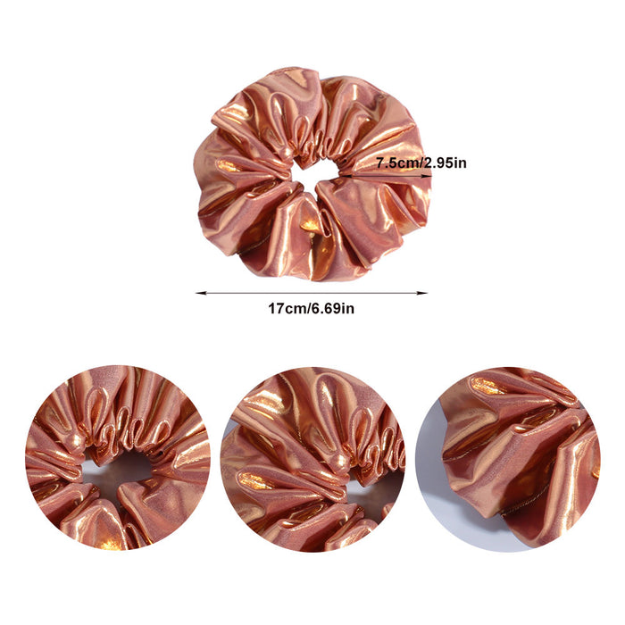 Wholesale Leather and fabric large Hair Scrunchies